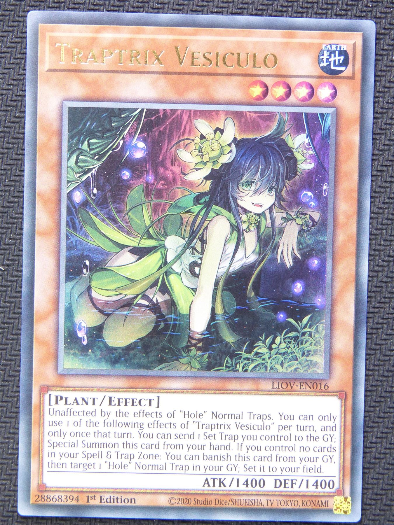 Traptrix Vesiculo LIOC Ultra Rare 1st Ed - Yugioh Card #4MN