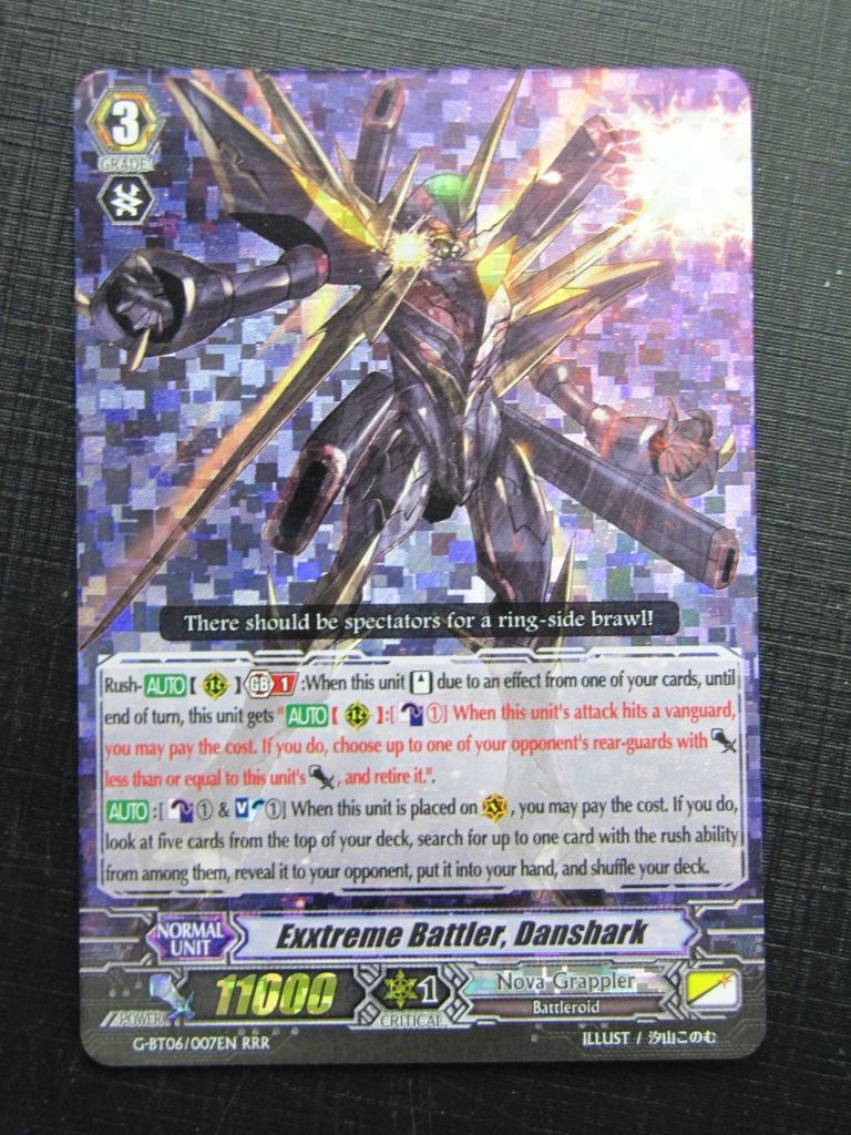 Vanguard Cards: EXXTREME BATTLER, DANSHARK G-BT06 RRR # 22G27