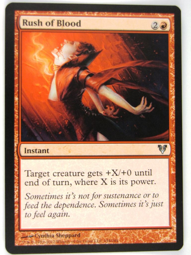 MTG Magic: The Gathering Cards: RUSH OF BLOOD: AVR