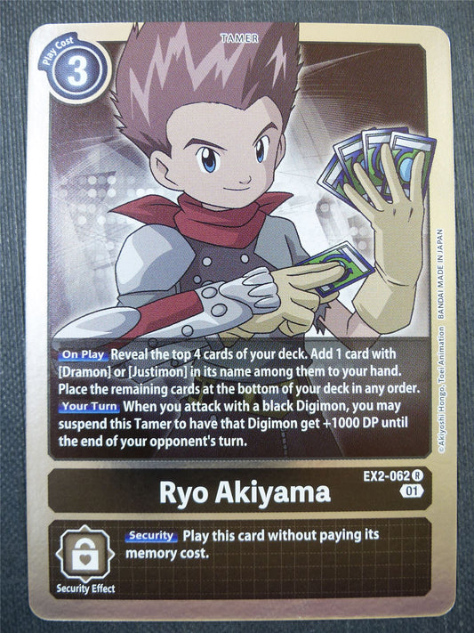 Ryo Akiyama EX2 R - Digital Hazard - Digimon Card #4JH