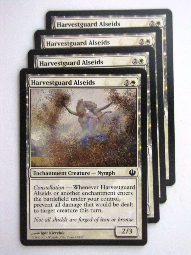 MTG Magic Cards: HARVESTGUARD ALSEIDS x4 Journey to Nyx playset # 24B62