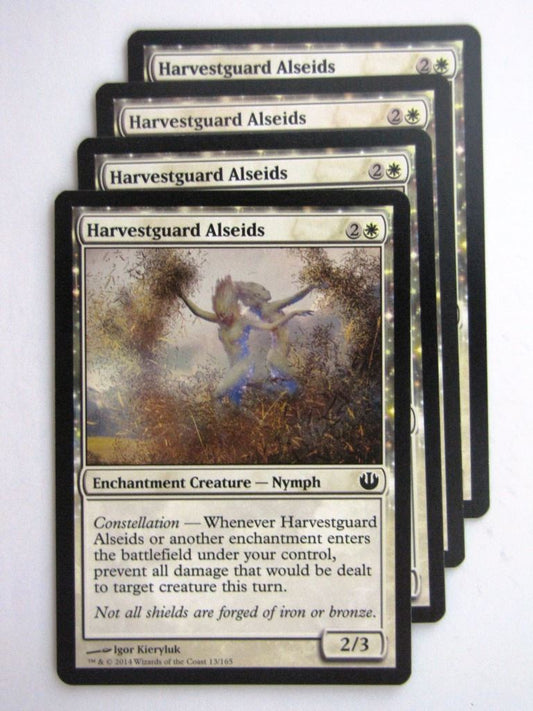 MTG Magic Cards: HARVESTGUARD ALSEIDS x4 Journey to Nyx playset # 24B62