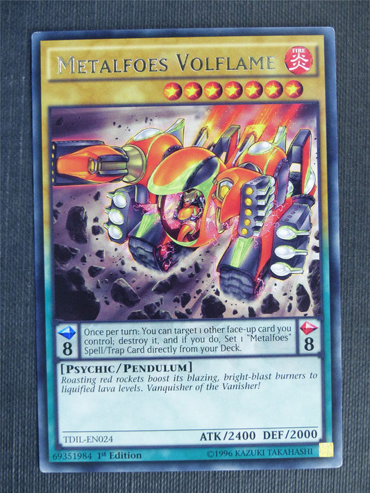 Metalfoes Volflame TDIL Rare - 1st ed - Yugioh Cards #VY