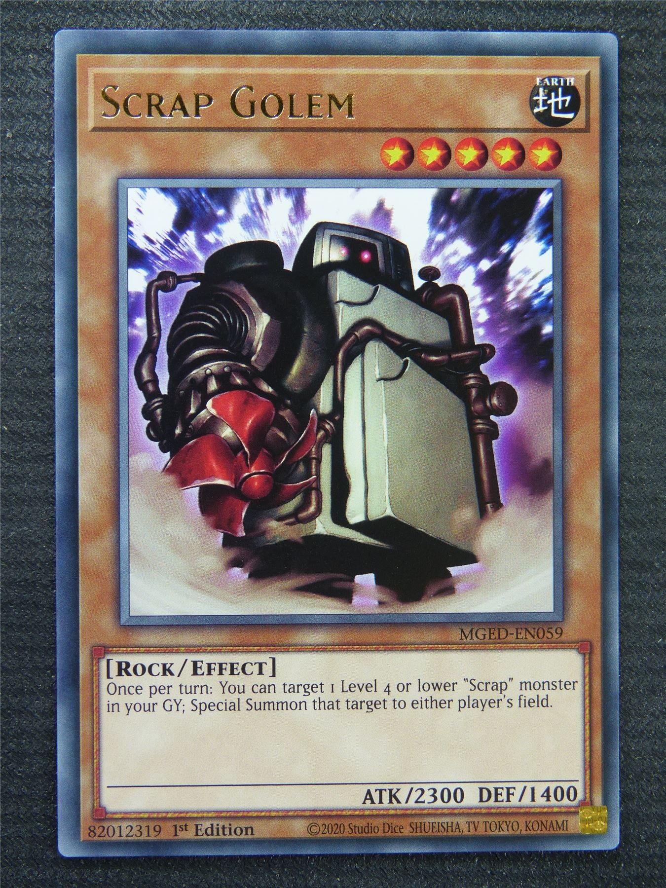 Scrap Golem MGED Rare - 1st ed - Yugioh Card #8S2