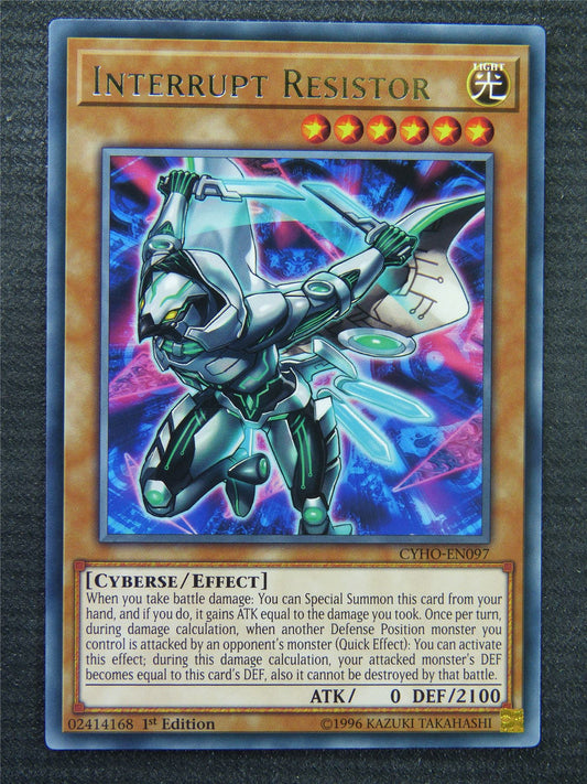 Interrupt Resistor CYHO Rare - 1st ed - Yugioh Card #8SA