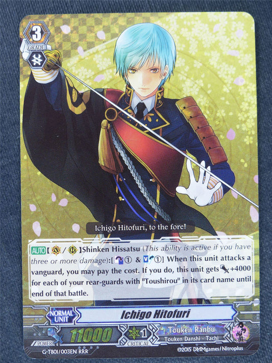 Ichigo Hitofuri G-TB01 RRR - Vanguard Cards #45