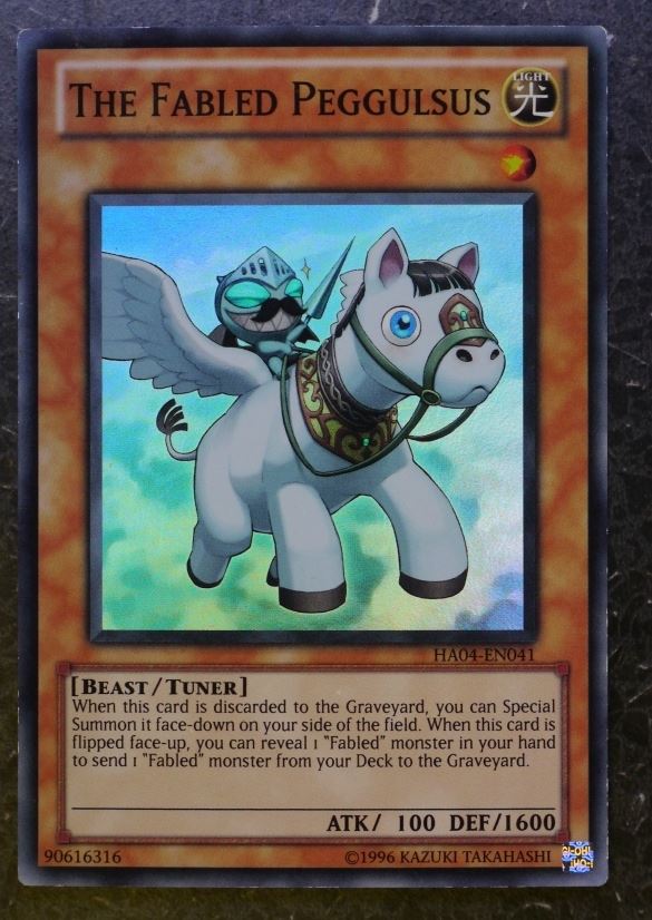 Yugioh Cards:  THE FABLED PEGGULSUS HA04 SUPER RARE # 2I97