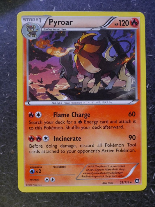 Pokemon Cards: PYROAR 23/114 RARE # 6B86