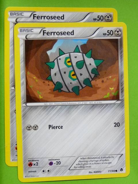 POKEMON B&W Emerging Powers x2 - FERROSEED 71/98