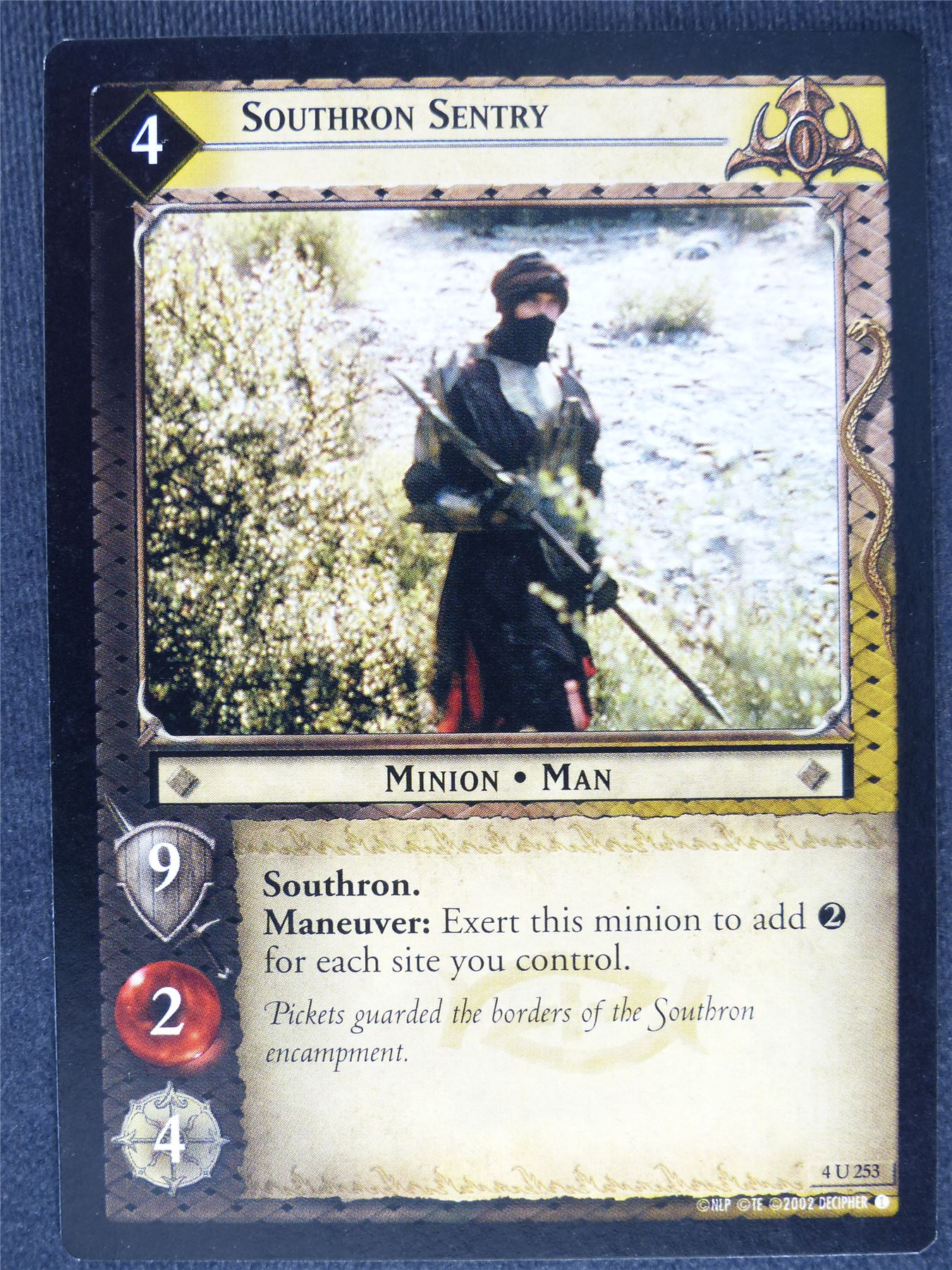 Southron Sentry 4 U 253 - played - LotR Cards #GI