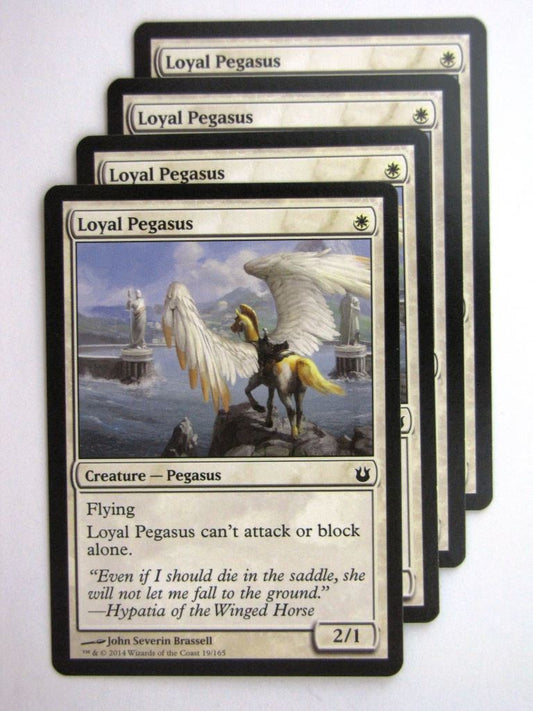 MTG Magic Cards: LOYAL PEGASUS x4 Born of the Gods playset # 24C34