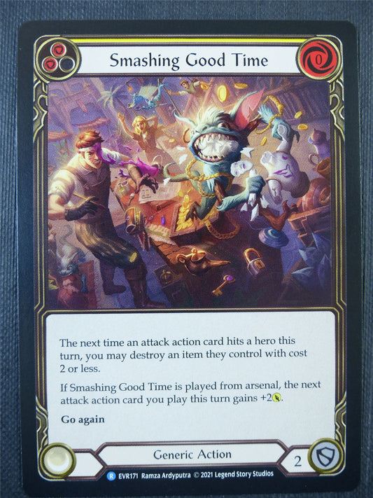 Smashing Good Time Yellow - 1st ed Everfest - Flesh & Blood Card #6IH