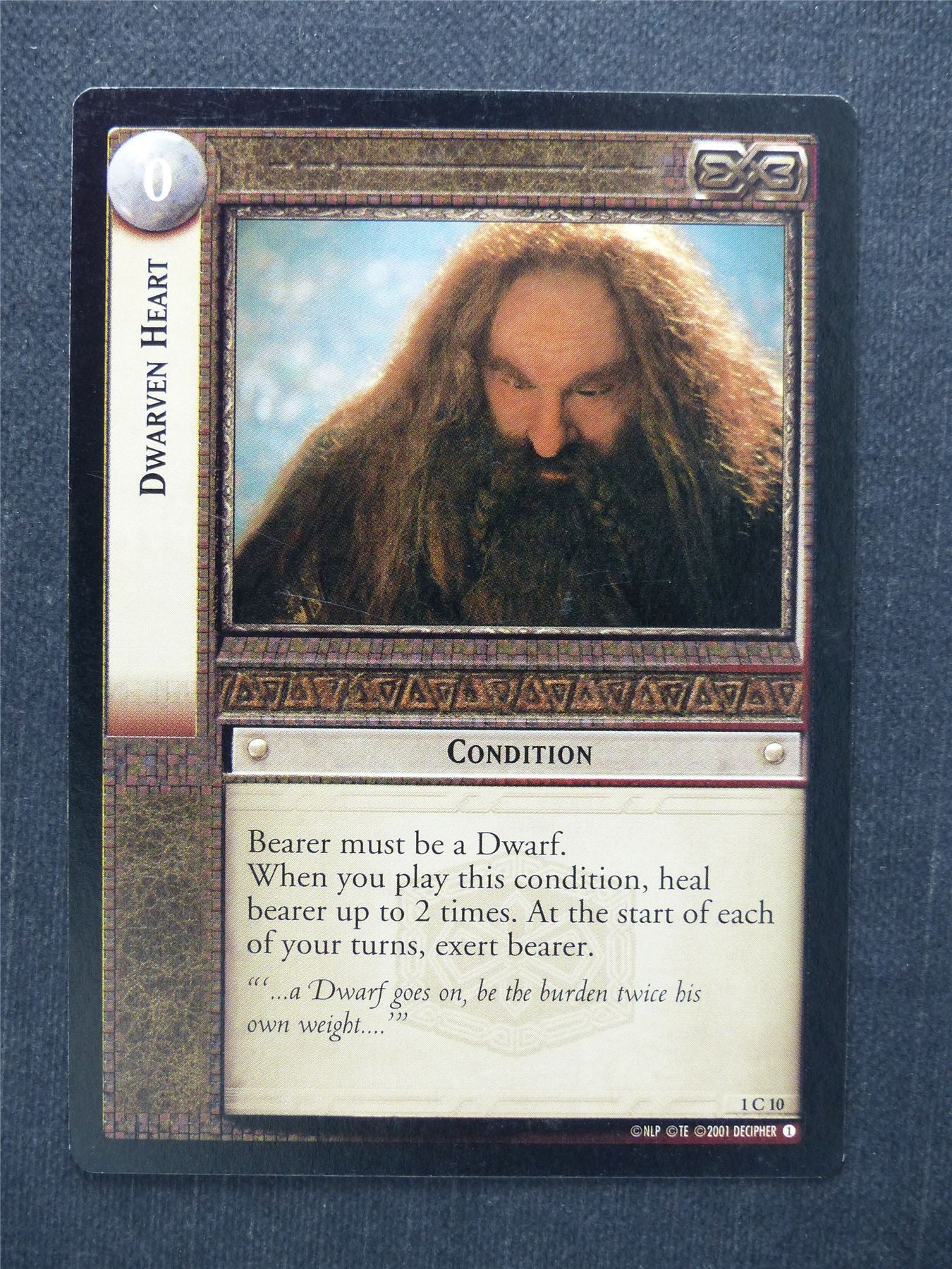 Dwarven Heart 1 C 10 - LotR Cards #MZ