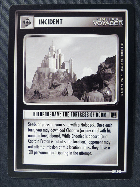 Hologram: The Fortress of Doom - Voyager - Star Trek Card #4TL