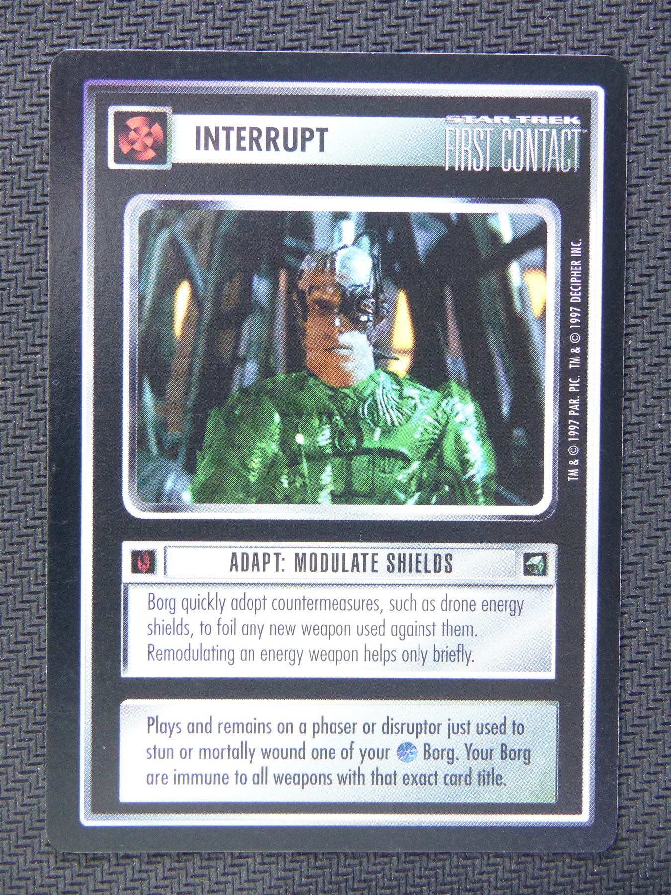 Adapt Modulate Shields - Star Trek CCG First Contact #54I