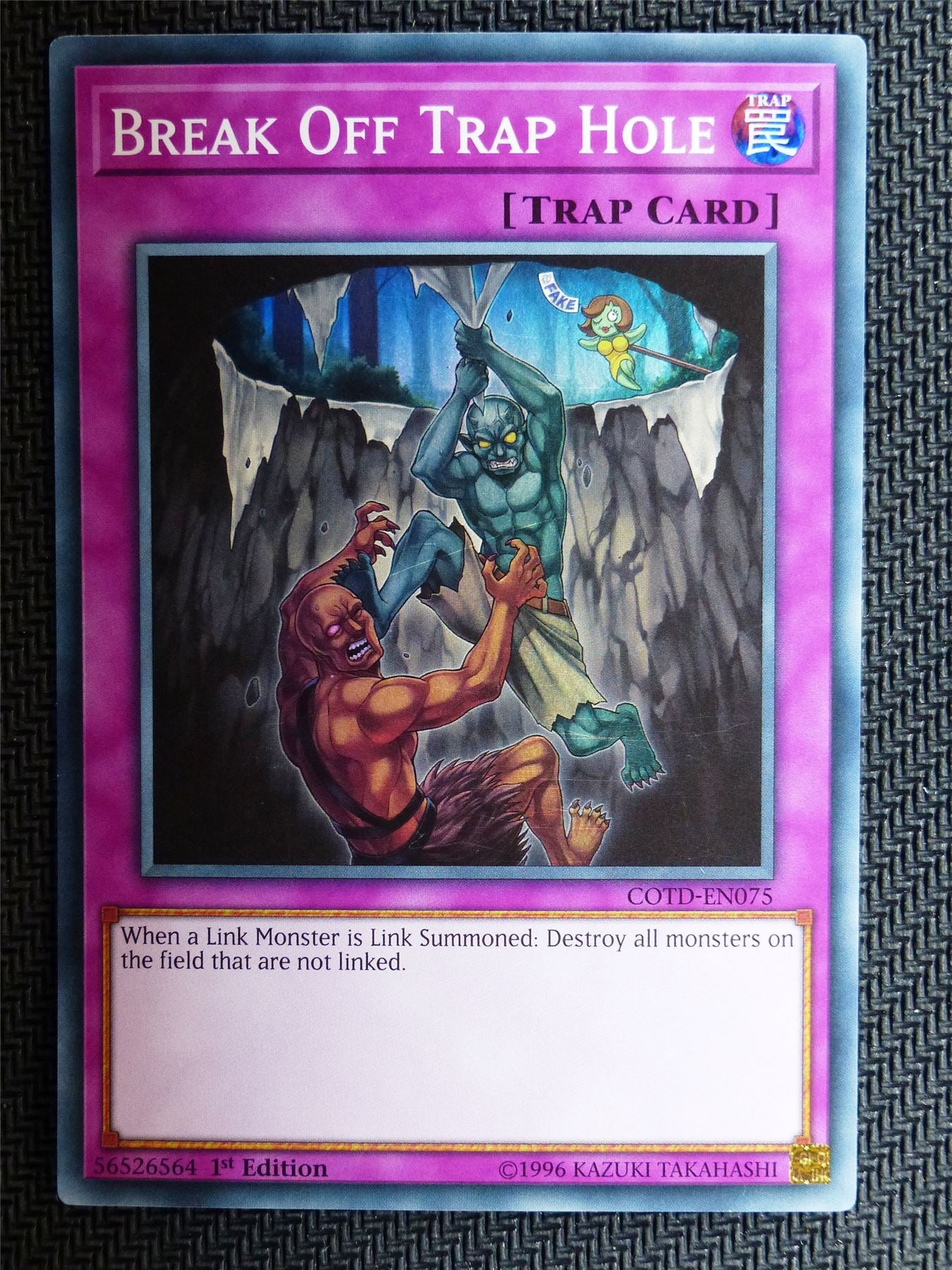 Break Off Trap Hole - COTD - Super Rare - Yugioh Card # 1I73