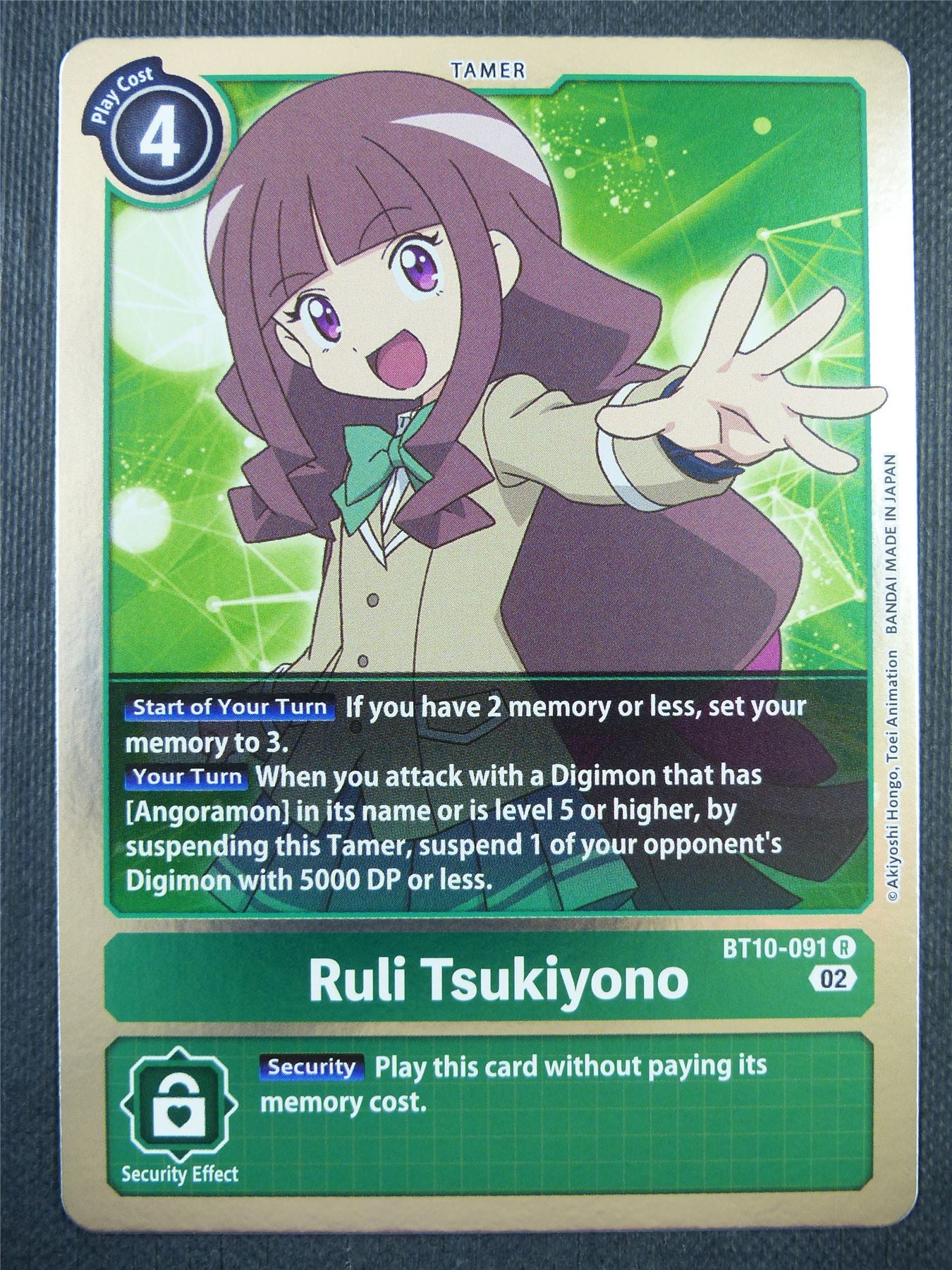 Ruli Tsukiyono BT10-091 R - Xros Encounter - Digimon Card #978