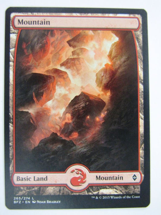 MTG Magic Cards: FULLART MOUNTAIN 265/274 # 5D25