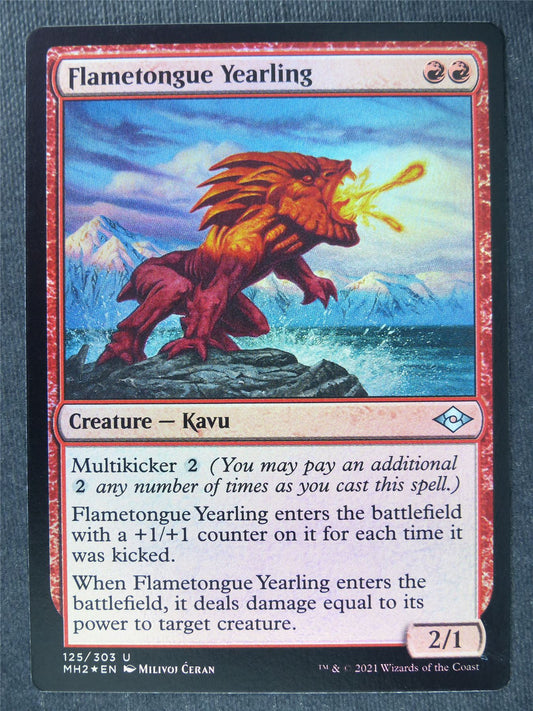 Flametongue Yearling Foil - MH2 - Mtg Magic Cards #JG