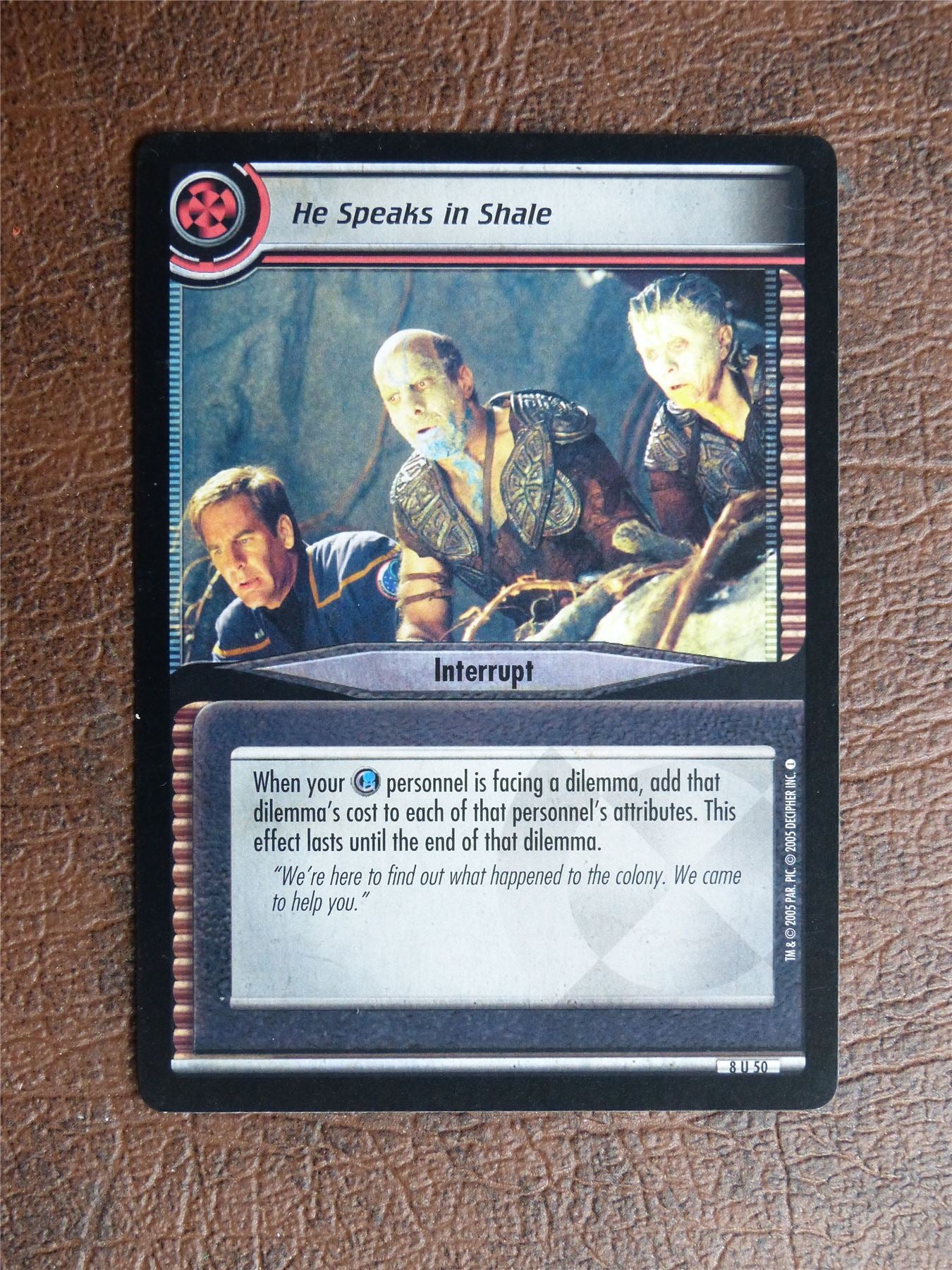 He Speaks in Shale - Star Trek CCG TCG Card #WW