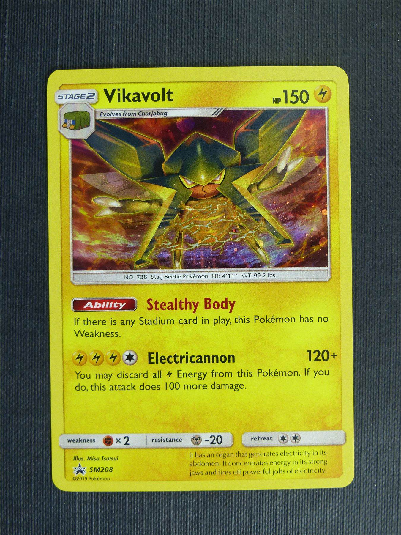 Vikavolt SM208 Promo Holo - Pokemon Cards #1HA