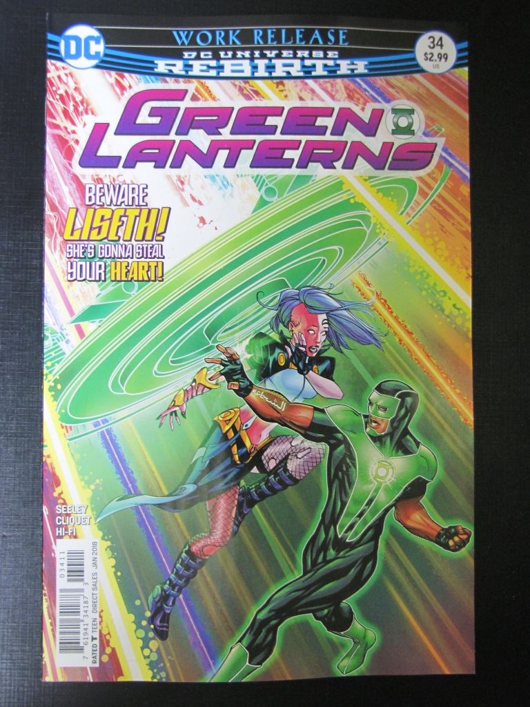 GREEN LANTERNS #34 - JANUARY 2018 - DC Comic # 4E73