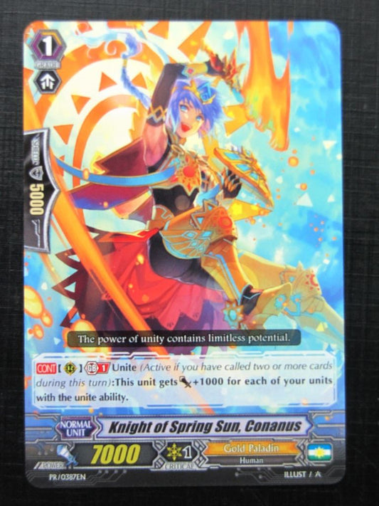 Knight of Spring Sun Conanus Promo - Vanguard Card # 7B88