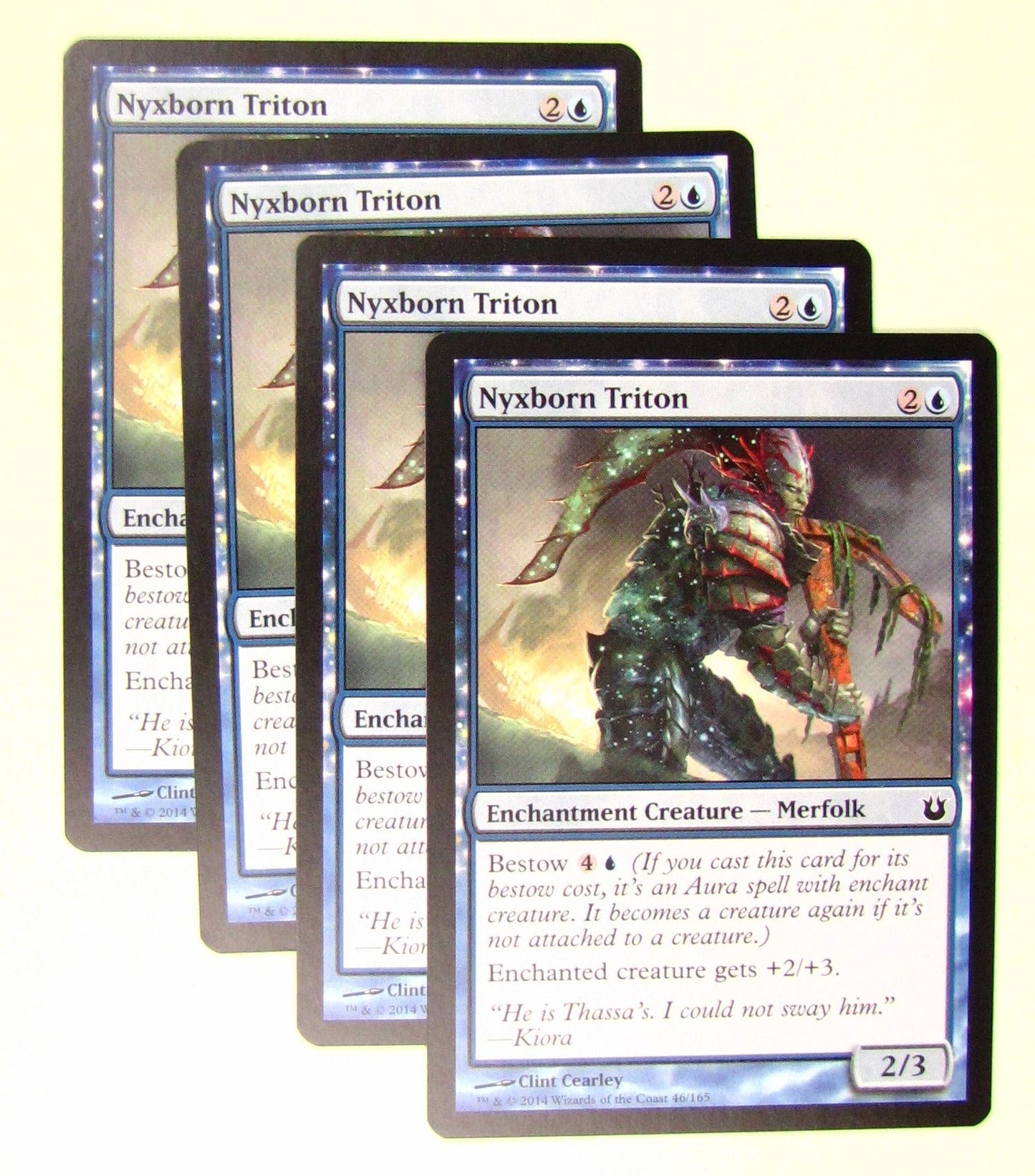 MTG Magic the Gathering Born of the Gods: Nyxborn Triton x4