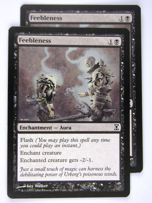 MTG Magic: The Gathering Cards: FEEBLENESS x2: TSP