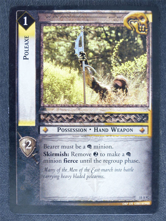 Poleaxe 11 S 95 - played - LotR Cards #VF