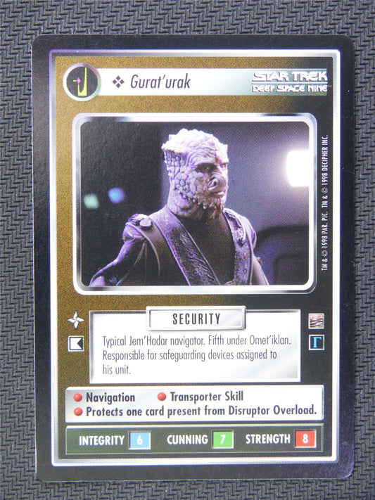 Gurat Urak Black Border - Star Trek CCG Deep Space Nine #52T