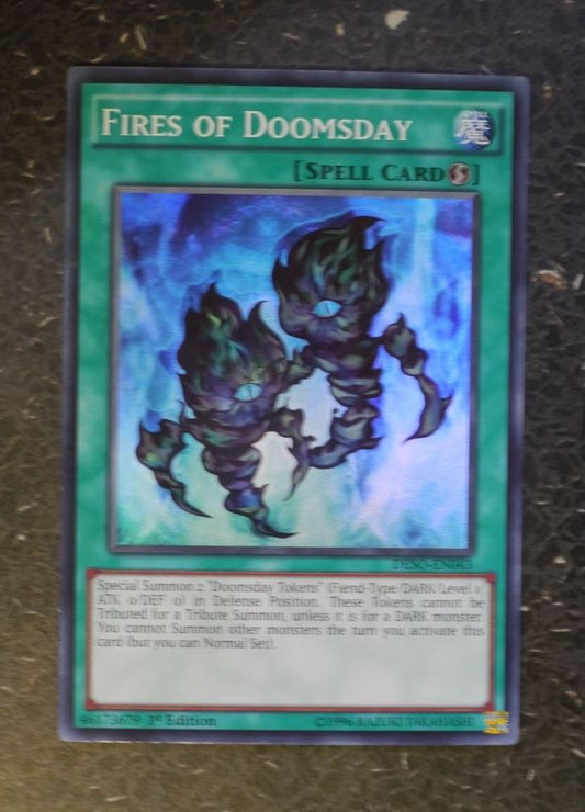 YuGiOh Cards: FIRES OF DOOMSDAY DESO SUPER RARE # G37