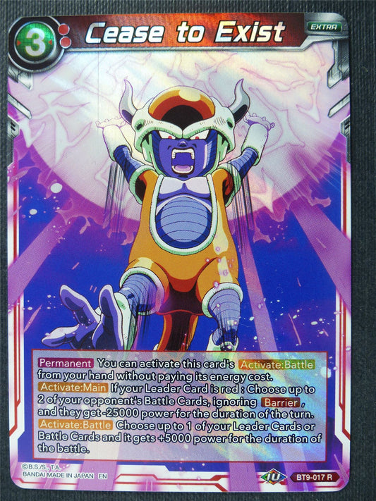Cease to Exist BT9 R - Dragon Ball Super Card #31X