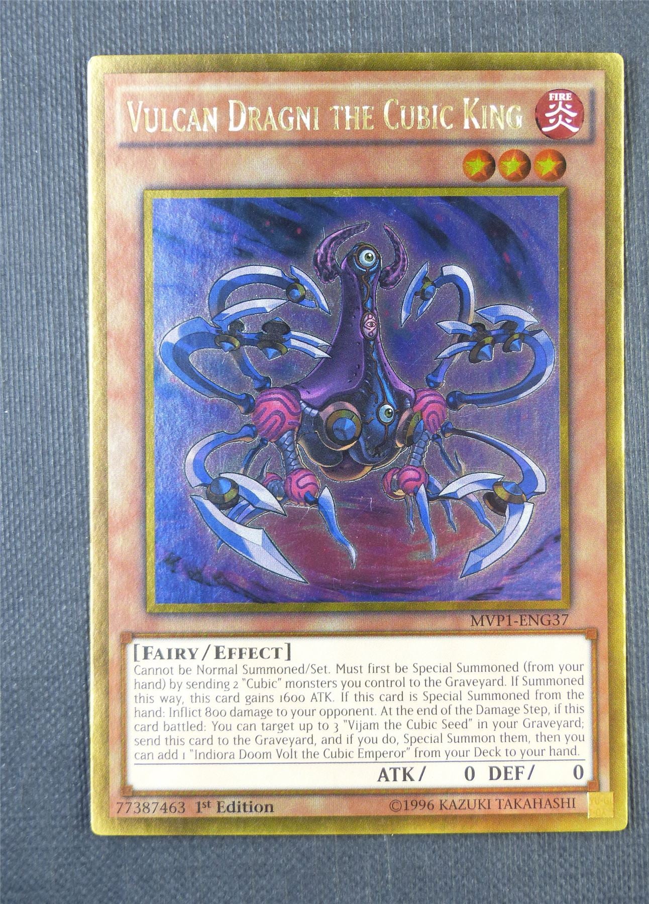 Vulcan Dragni Cubic King MVP1 1st Ed - Ultra Rare - Yugioh Card #7G2