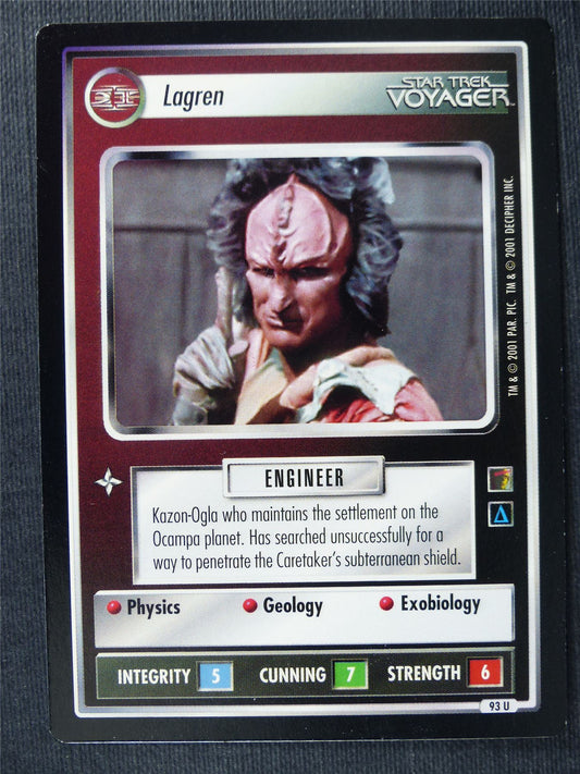 Lagren - Voyager - Star Trek Cards #14X