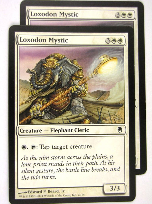 MTG Magic: the Gathering Cards: LOXODON MYSTIC x2: DST