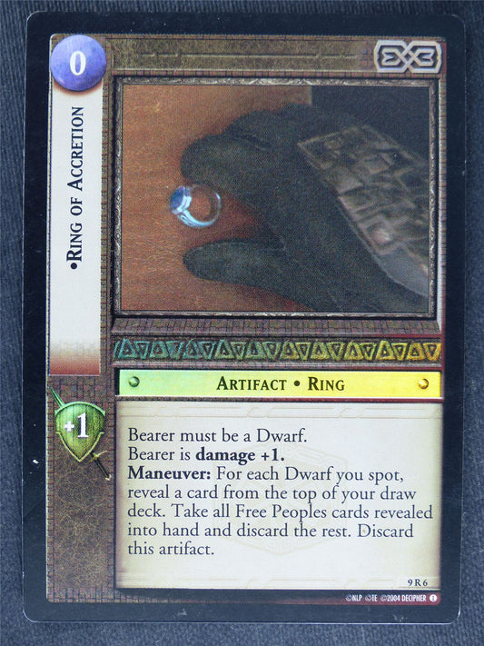 Ring of Accretion 9 R 6 Foil - played - LotR Cards #NC