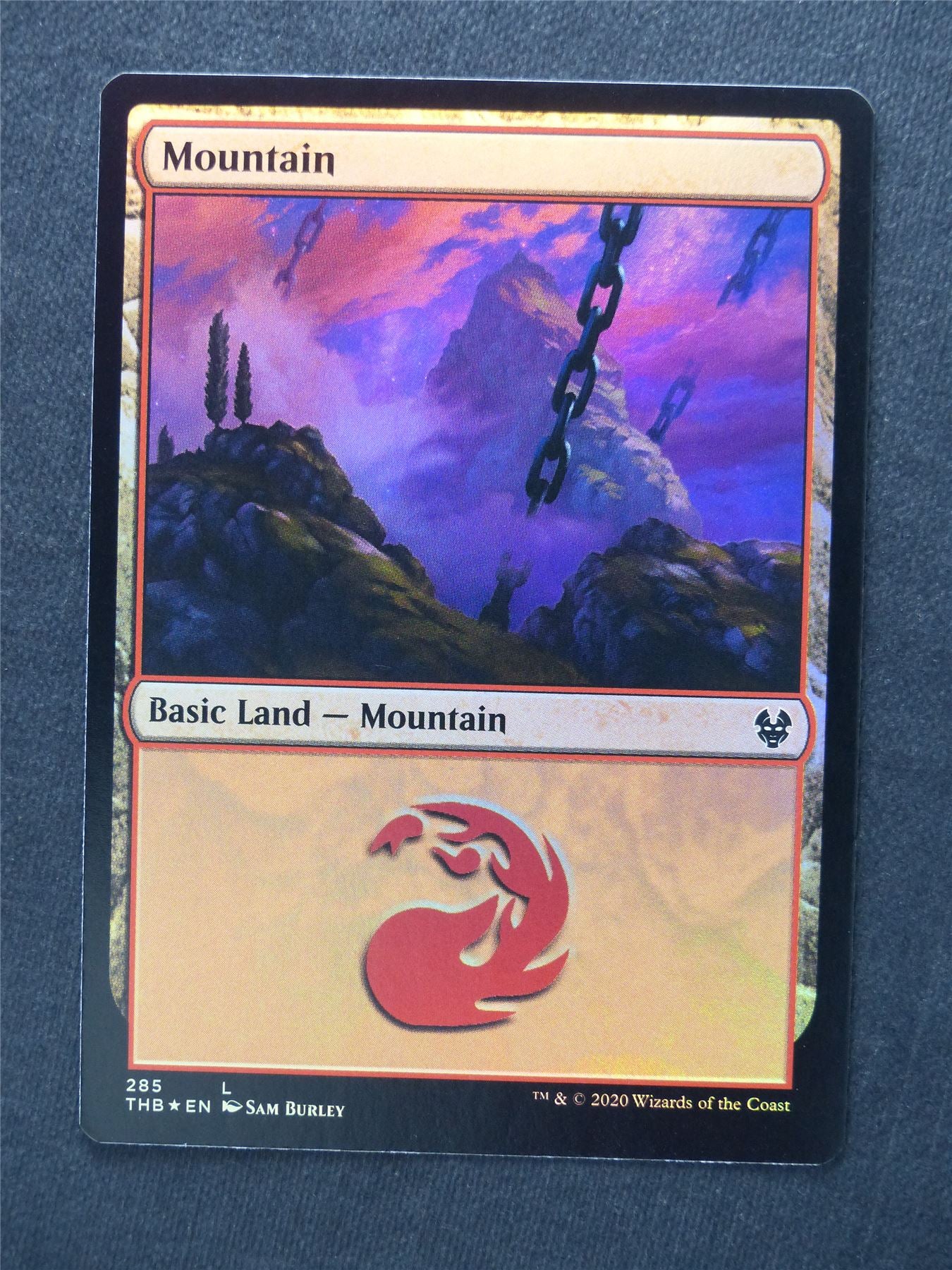 Mountain 285 Foil - Mtg Magic Cards #Z5