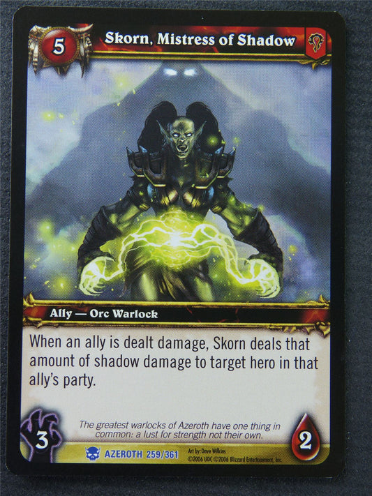 Skorn Mistress Of Shadow - Rare - World Of Warcraft #1MR