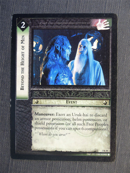 Beyond the Height of Men 2 R 39 - LotR Cards #65L