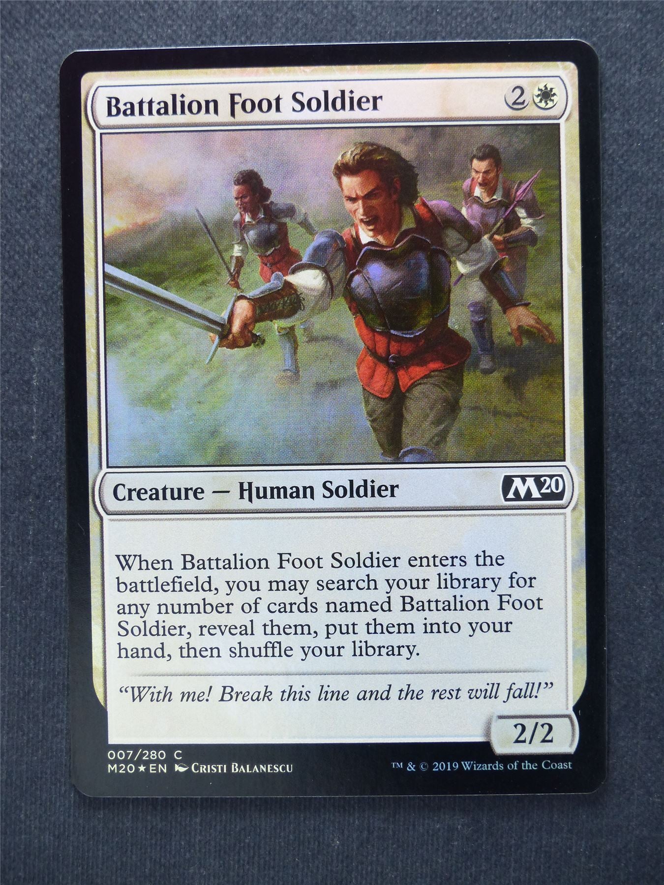 Battalion Foot Soldier Foil - Mtg Magic Cards #JS