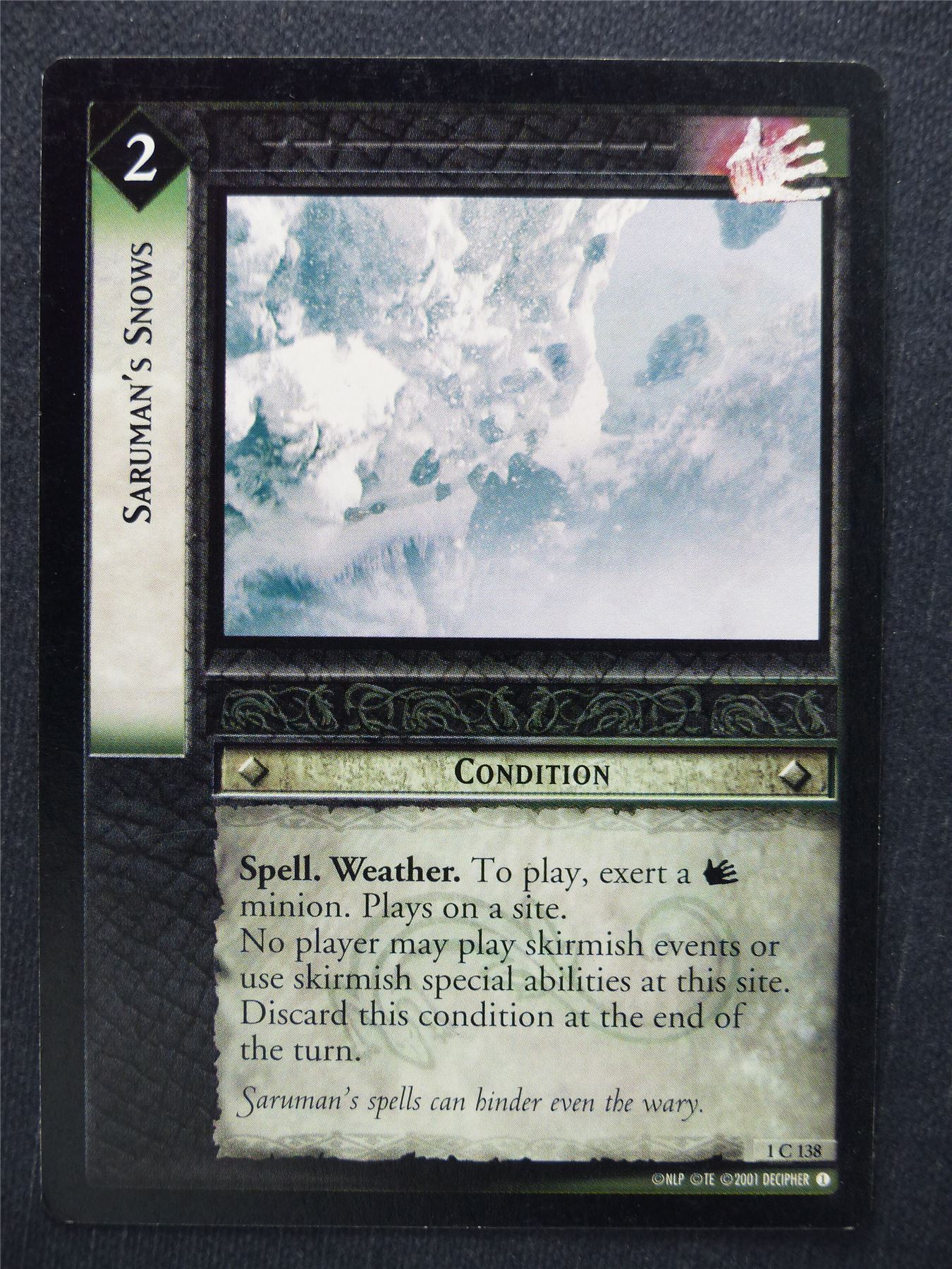 Saruman's Snows 1 C 138 - LotR Cards #SB