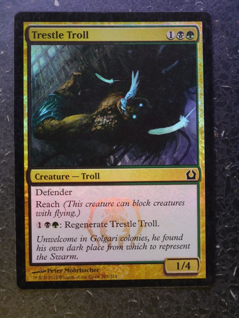 MTG Magic Cards: TRESTLE TROLL  FOIL # 4H38