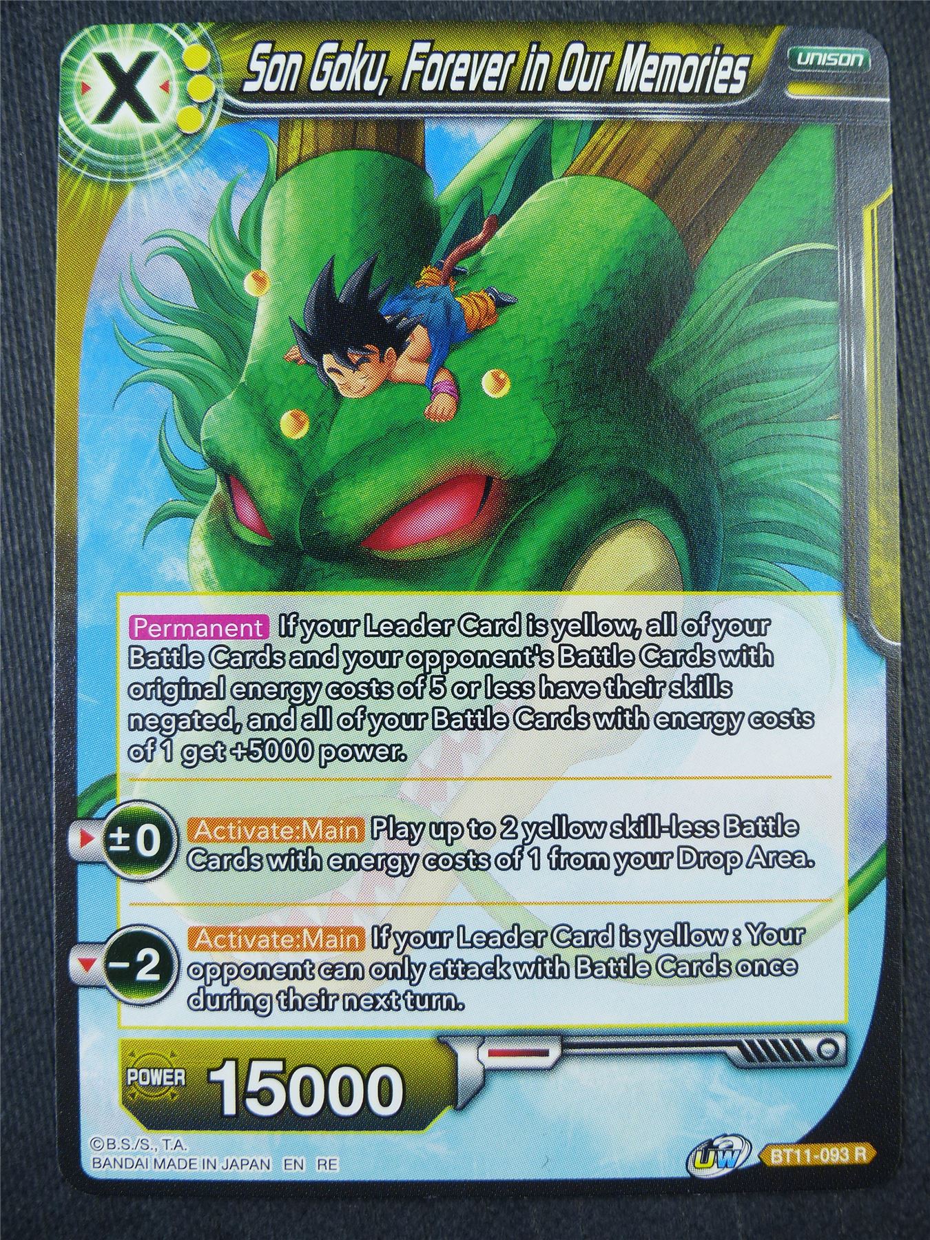 Son Goku Forever in Our Memories BT11 R - Dragon Bal Super Card #91I