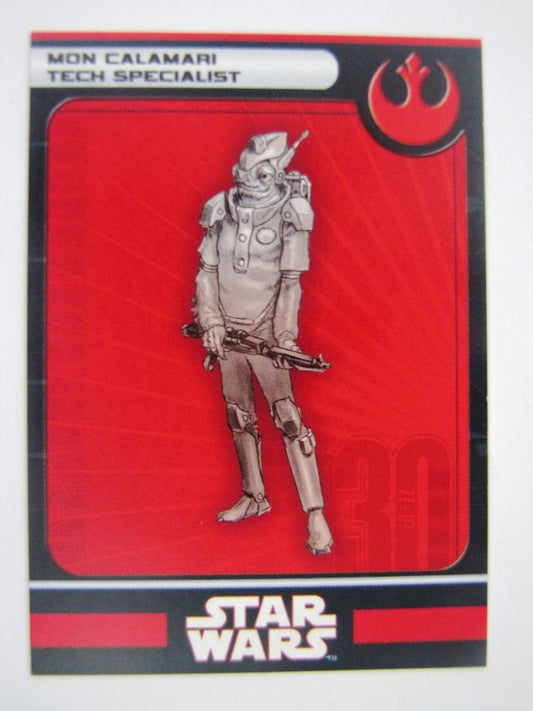 Star Wars Miniature Spare Cards: MON CALAMARI TECH SPECIALIST # 11A82