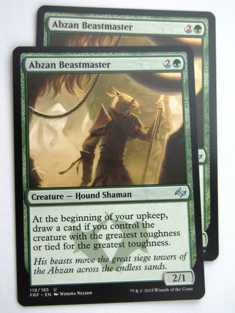 MTG Magic Cards: Fates Reforged: ABZAN BEASTMASTER x2 # E79