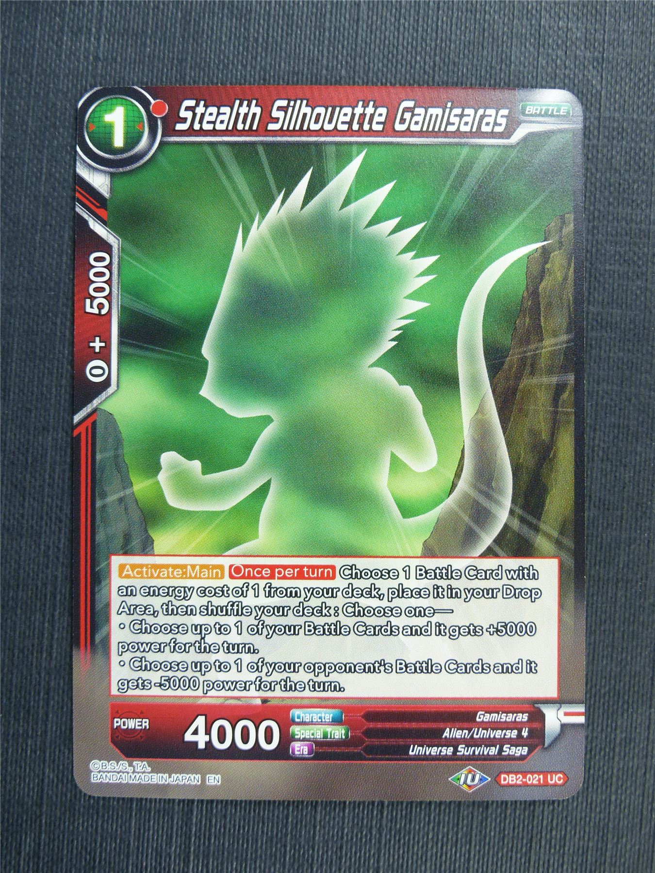 Stealth Silhouette Gamisaras - DB2 Dragon Ball Super Card
