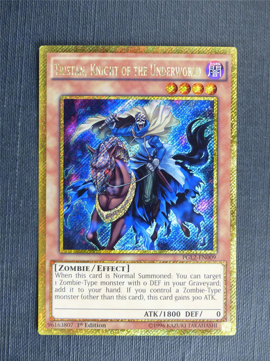 Tristan Knight of the Underworld PGL2 Gold Rare - 1st ed - Yugioh Cards #11C