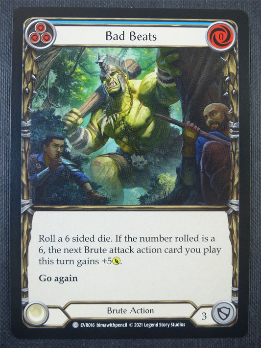 Bad Beats Blue - 1st ed Everfest - Flesh & Blood Card #6DJ