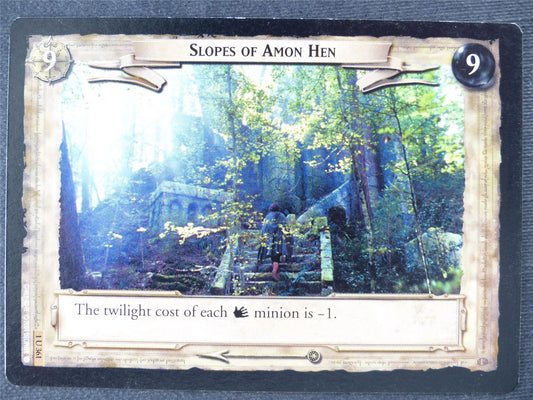 Slopes of Amon Hen 1 U 361 - played - LotR Cards #K0